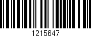 Código de barras (EAN, GTIN, SKU, ISBN): '1215647'