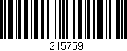 Código de barras (EAN, GTIN, SKU, ISBN): '1215759'