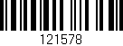 Código de barras (EAN, GTIN, SKU, ISBN): '121578'