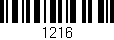 Código de barras (EAN, GTIN, SKU, ISBN): '1216'