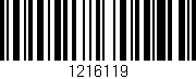 Código de barras (EAN, GTIN, SKU, ISBN): '1216119'