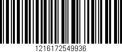 Código de barras (EAN, GTIN, SKU, ISBN): '1216172549936'