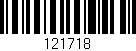 Código de barras (EAN, GTIN, SKU, ISBN): '121718'