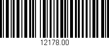 Código de barras (EAN, GTIN, SKU, ISBN): '12178.00'