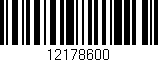 Código de barras (EAN, GTIN, SKU, ISBN): '12178600'