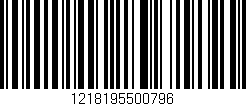 Código de barras (EAN, GTIN, SKU, ISBN): '1218195500796'