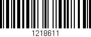 Código de barras (EAN, GTIN, SKU, ISBN): '1218611'