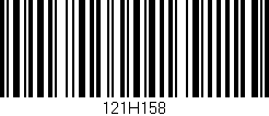 Código de barras (EAN, GTIN, SKU, ISBN): '121H158'