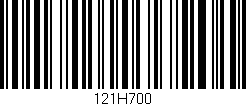 Código de barras (EAN, GTIN, SKU, ISBN): '121H700'