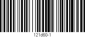 Código de barras (EAN, GTIN, SKU, ISBN): '121d60-1'