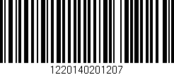Código de barras (EAN, GTIN, SKU, ISBN): '1220140201207'