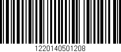 Código de barras (EAN, GTIN, SKU, ISBN): '1220140501208'