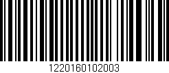 Código de barras (EAN, GTIN, SKU, ISBN): '1220160102003'