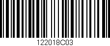 Código de barras (EAN, GTIN, SKU, ISBN): '122018C03'