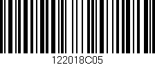 Código de barras (EAN, GTIN, SKU, ISBN): '122018C05'