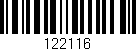Código de barras (EAN, GTIN, SKU, ISBN): '122116'