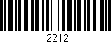 Código de barras (EAN, GTIN, SKU, ISBN): '12212'