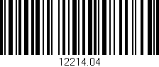 Código de barras (EAN, GTIN, SKU, ISBN): '12214.04'