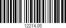 Código de barras (EAN, GTIN, SKU, ISBN): '12214.05'