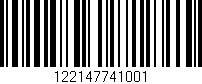 Código de barras (EAN, GTIN, SKU, ISBN): '122147741001'