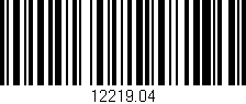 Código de barras (EAN, GTIN, SKU, ISBN): '12219.04'