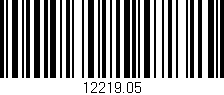 Código de barras (EAN, GTIN, SKU, ISBN): '12219.05'