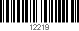 Código de barras (EAN, GTIN, SKU, ISBN): '12219'