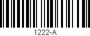 Código de barras (EAN, GTIN, SKU, ISBN): '1222-A'