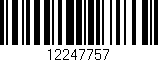 Código de barras (EAN, GTIN, SKU, ISBN): '12247757'