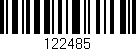 Código de barras (EAN, GTIN, SKU, ISBN): '122485'