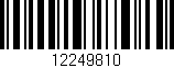 Código de barras (EAN, GTIN, SKU, ISBN): '12249810'