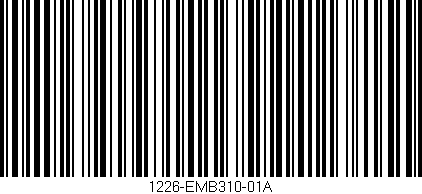 Código de barras (EAN, GTIN, SKU, ISBN): '1226-EMB310-01A'