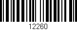 Código de barras (EAN, GTIN, SKU, ISBN): '12260'