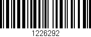 Código de barras (EAN, GTIN, SKU, ISBN): '1226292'