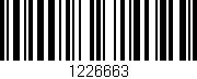 Código de barras (EAN, GTIN, SKU, ISBN): '1226663'