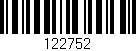 Código de barras (EAN, GTIN, SKU, ISBN): '122752'