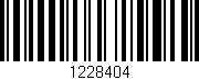 Código de barras (EAN, GTIN, SKU, ISBN): '1228404'