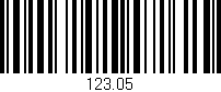Código de barras (EAN, GTIN, SKU, ISBN): '123.05'