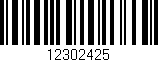 Código de barras (EAN, GTIN, SKU, ISBN): '12302425'