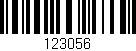 Código de barras (EAN, GTIN, SKU, ISBN): '123056'