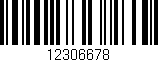 Código de barras (EAN, GTIN, SKU, ISBN): '12306678'