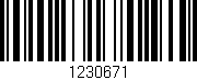 Código de barras (EAN, GTIN, SKU, ISBN): '1230671'