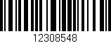 Código de barras (EAN, GTIN, SKU, ISBN): '12308548'