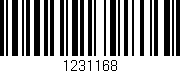 Código de barras (EAN, GTIN, SKU, ISBN): '1231168'