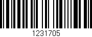 Código de barras (EAN, GTIN, SKU, ISBN): '1231705'