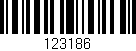 Código de barras (EAN, GTIN, SKU, ISBN): '123186'