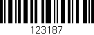 Código de barras (EAN, GTIN, SKU, ISBN): '123187'