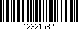 Código de barras (EAN, GTIN, SKU, ISBN): '12321582'