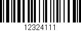 Código de barras (EAN, GTIN, SKU, ISBN): '12324111'