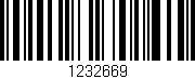 Código de barras (EAN, GTIN, SKU, ISBN): '1232669'